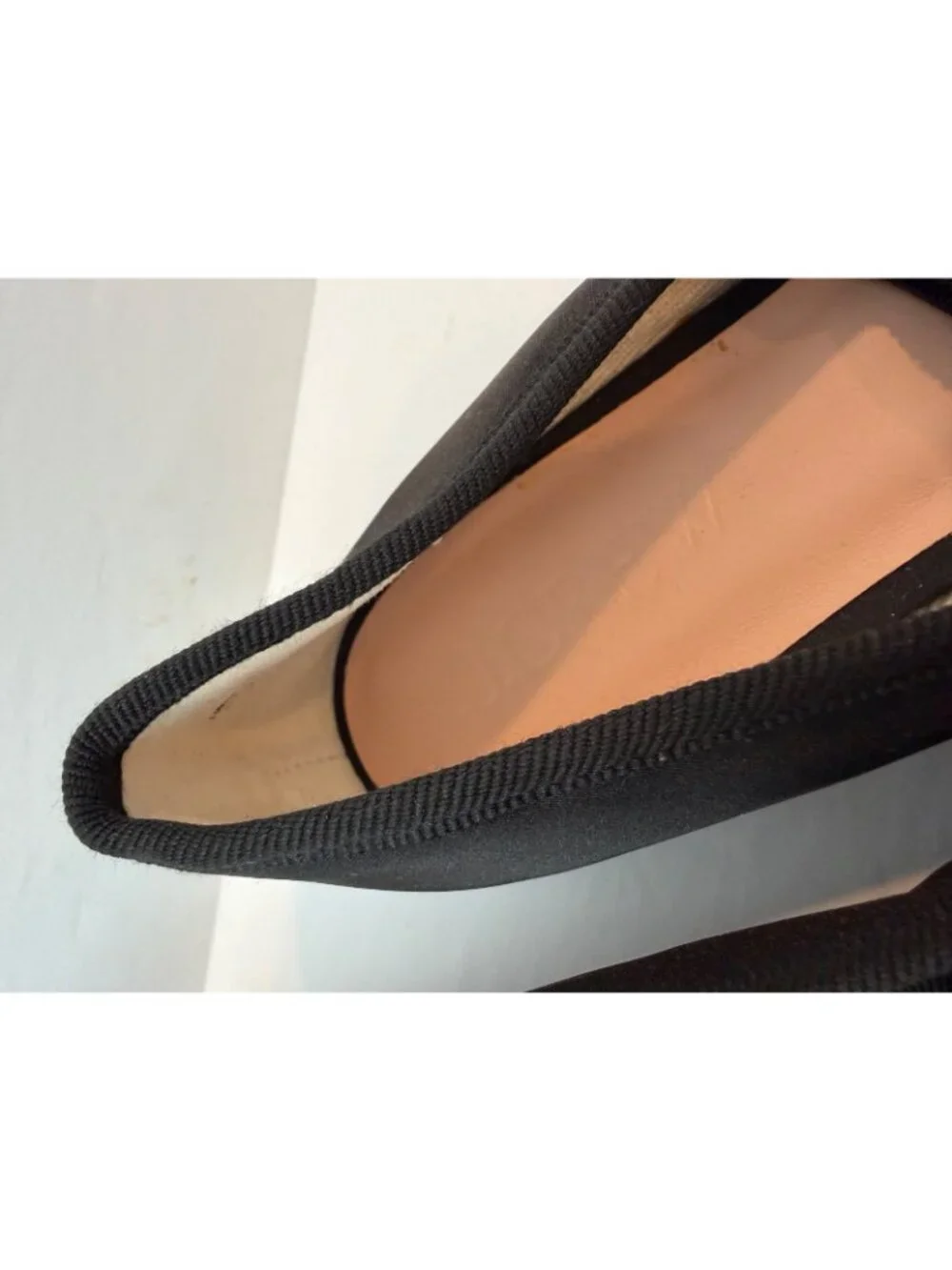 J. Crew Women's Quinn Lace-up Ballet Flats in Satin Size 10 Black Ankle Wrap